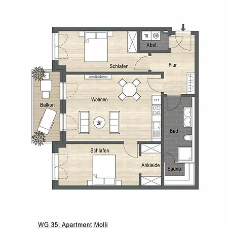 Strandresidenz Dünenperle, App 35 - Molli *